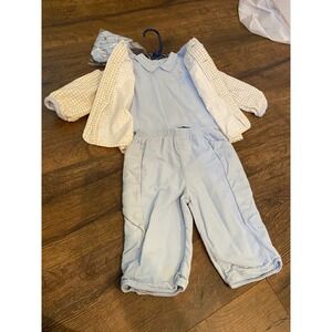 Vintage boutique Petite Lem soft corduroy set 9 months top jacket pants booties